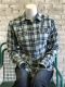 Women's Classic Shadow Plaid Sawtooth Western Shirt 793-TUR by Rockmount Ranch Wear