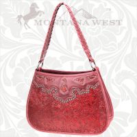 CA-8203 Cheyenne Autumn Collection Trinity Ranch Handbag-Red