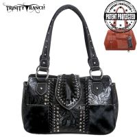 TR07G-8247 Trinity Ranch Concealed Handgun Collection Handbag-Black
