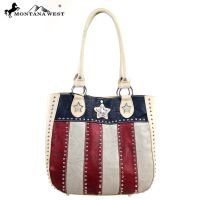 TX02-8573 Montana West Texas Pride Collection Handbag-Tan