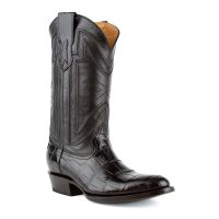 Stallion Handcrafted Alligator Belly Exotic Cowboy Boots | Ferrini Boots (Ferrini Sizes: 8D, Ferrini Colors: Black)