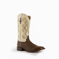 Morgan Saddle Leather Square Toe Western Boots | Ferrini Boots (Ferrini Sizes: 8D, Ferrini Colors: Chocolate)