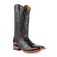 Stallion Handcrafted Gator Belly Cowboy Boot | Ferrini USA (Ferrini Sizes: 8D, Ferrini Colors: Black)