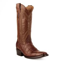 Stallion Aligator Belly Exotic French Toe Cowboy Boot | Ferrini Boots - Ferrini USA (Ferrini Sizes: 10D, Ferrini Colors: 26 Cognac)