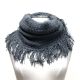 Soft Knit Infinity Scarf With Fringe