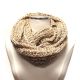 Soft Knit Infinity Scarf  Neck