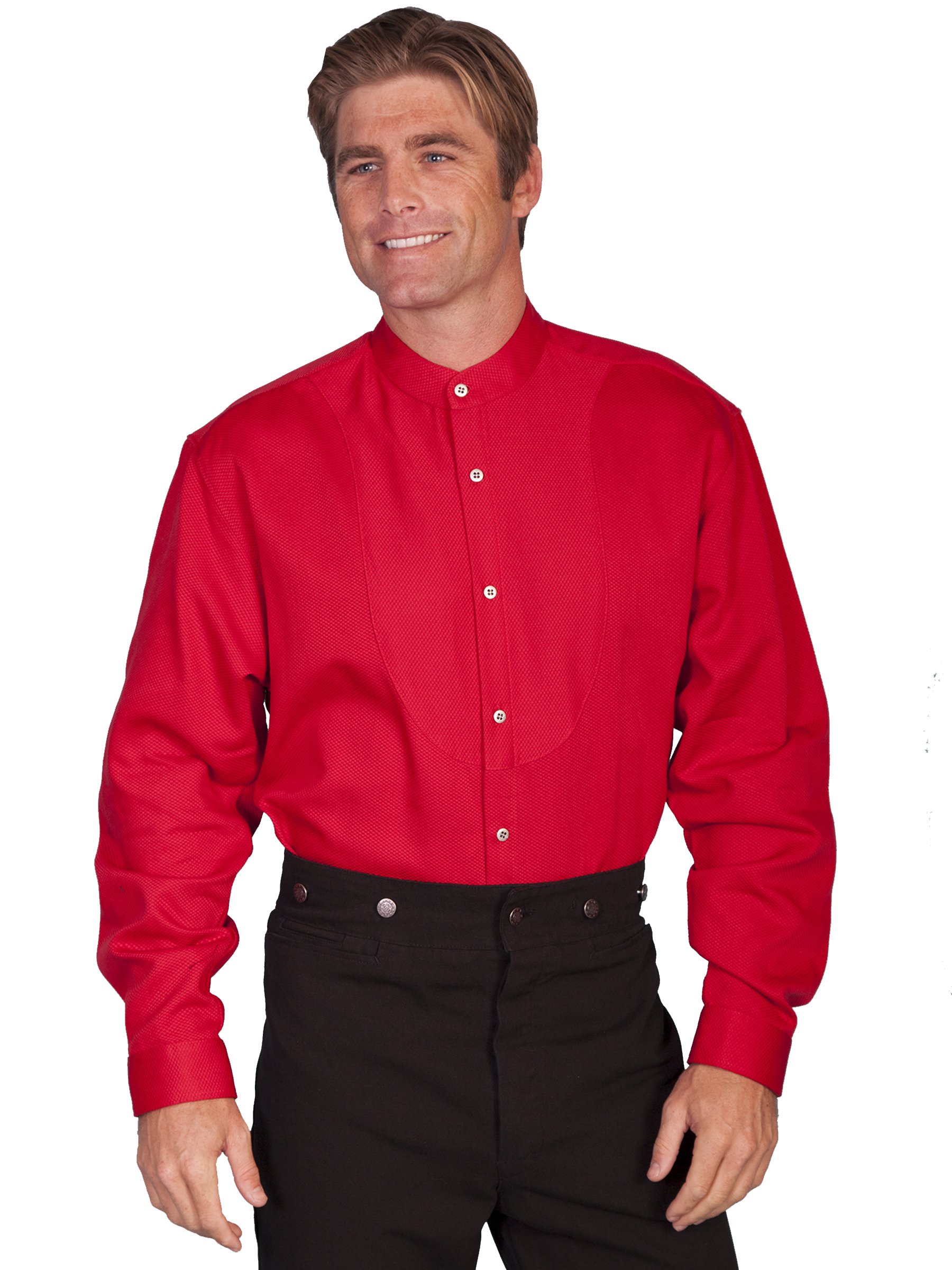 Scully Mens 540850 Button Front w//Bib Inset Shirt