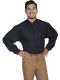 Wahmaker Full Button Front Solid Shirt - Black