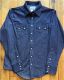 Men's Classic Stonewash Denim Sawtooth Western Shirt 640-DS by Rockmount Ranch Wear