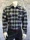 Men's Plush Flannel Plaid Western Shirt 647-BLK by Rockmount Ranch Wear
