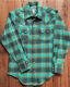 Men's Plush Flannel Plaid Western Shirt 647-GRN/TUR by Rockmount Ranch Wear