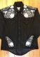 Men’s Vintage 2 Tone Embroidered Western Shirt - 6737-BLK by Rockmount Ranch Wear