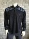Vintage Black Crossroads Fine “X” Stitch Embroidered Western Shirt 6743-BLK by Rockmount Ranch Wear