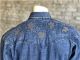Men's Floral Denim Embroidery Vintage Western Shirt
