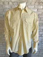 Men's Extra Fine Pima Cotton Windowpane Plaid Western Shirt