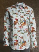 Women's Retro Cowboy Print Western Shirt