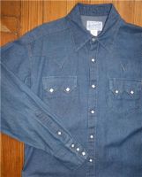 Women's Classic Stonewash Denim Sawtooth Western Shirt 740-DS by Rockmount Ranch Wear