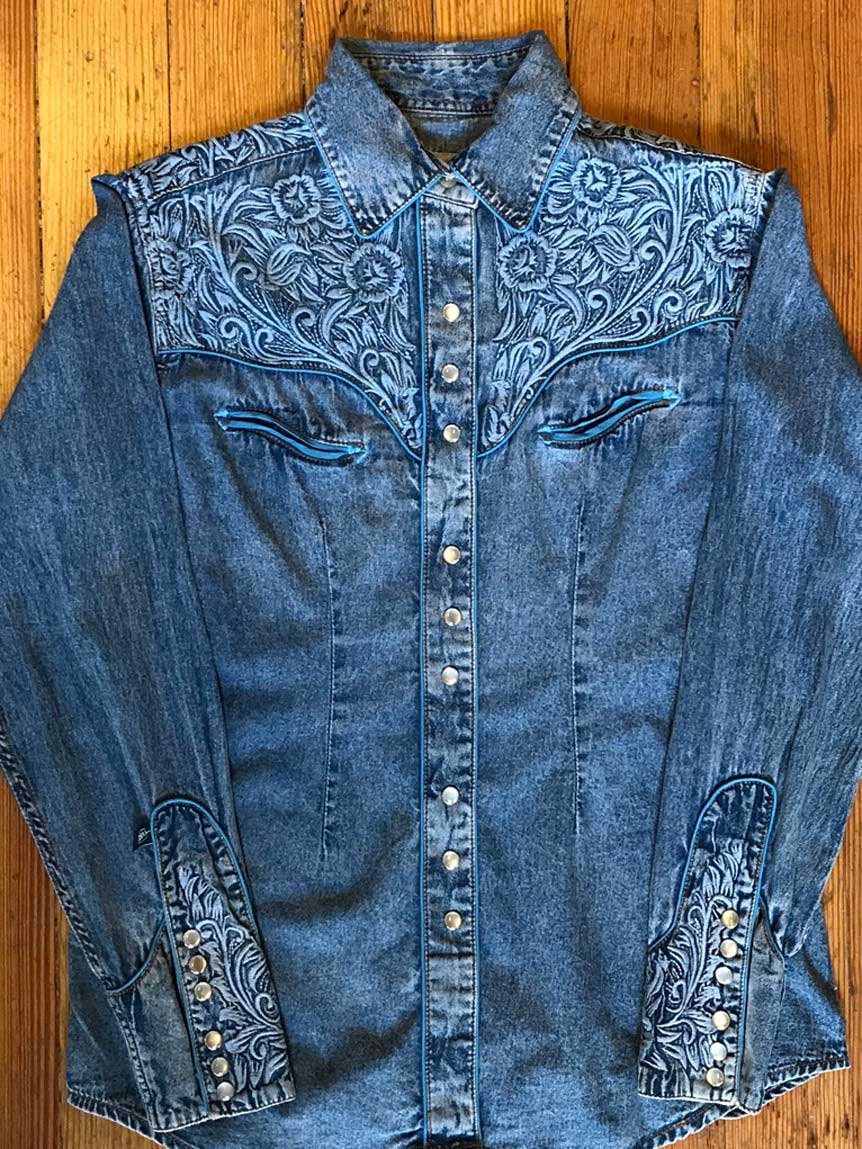vintage western denim shirt