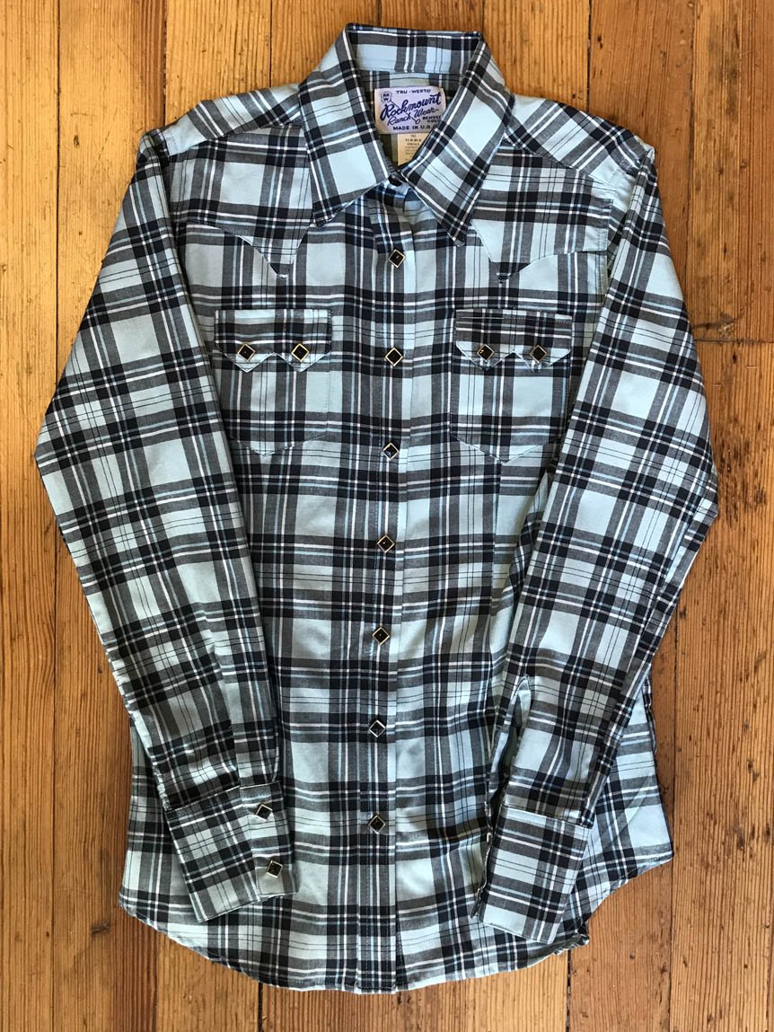 Women's Classic Shadow Plaid Sawtooth Western Shirt 793-TUR