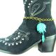 Indian Head With Feather Charm Boot Chain BOT150101-07