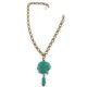 Indian Head With Feather Charm Boot Chain BOT150101-07