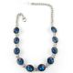 AQUA Rhinestones Linked Boot Chain BOT150103-01