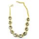 GD/CHPNRhinestones Linked Boot Chain BOT150103-01GD