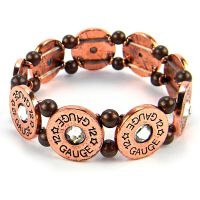Cop 12 Gauge Bullet Stretch bracelet  BR150108-03
