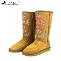 MW-BST-033 Montana West Embroidered Collection Boots Brown