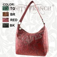 TR-CA-119 Montana West Cheyenne Autumn Collection Trinity Ranch Handbag-Red