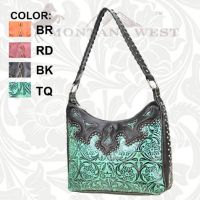 TR-CA-119 Montana West Cheyenne Autumn Collection Trinity Ranch Handbag-Turquoise