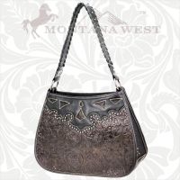 CA-8203 Cheyenne Autumn Collection Trinity Ranch Handbag-Black