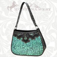 CA-8203 Cheyenne Autumn Collection Trinity Ranch Handbag-Turquoise