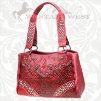 CA-8335 Cheyenne Autumn Collection Trinity Ranch Handbag-Red