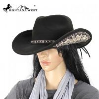 MW CHT-9024 Montana West Cowgirl Collection Hat In Coffee/Med.