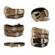 Gold Coloma Concho Western Leather Belt by Diamond V Texas Star