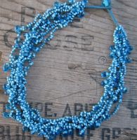 Blue Bead Necklace IJ-1001