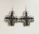 New Aiyana Cross Earrings J-4019 Onyx