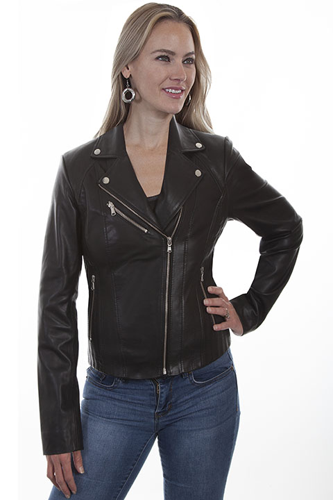 Ladies Leatherwear classic motorcycle suede jacket