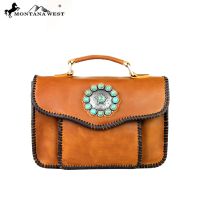 LEA-6005 Montana West Trinity Ranch Full Genuine Leather Collection-Brown