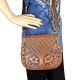 LEA-6015 Delila 100% Genuine Leather Tooled Collection-Turquoise