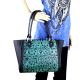 LEA-6017 Delila 100% Genuine Leather Tooled Collection-Turquoise