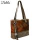 LEA-6028 Delila 100% Genuine Leather Hair-On Hide Collection Tote by Montana West