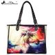 Montana West Horse Painting Canvas Tote Bag MW 625-8112