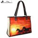 Montana West Horse Painting Canvas Tote Bag MW625-8112