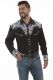 Scully Mens Embroided Floral Tooled Legends Vintage Western Shirt