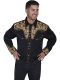 Scully Mens Embroided Floral Tooled Legends Vintage Western Shirt