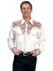Scully Mens Embroided Floral Tooled Legends Vintage Western Shirt