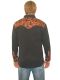 Scully Mens Embroided Floral Tooled Legends Vintage Western Shirt
