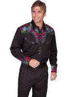 Legends Multi-Color Floral Tooled Embroidery P-634C